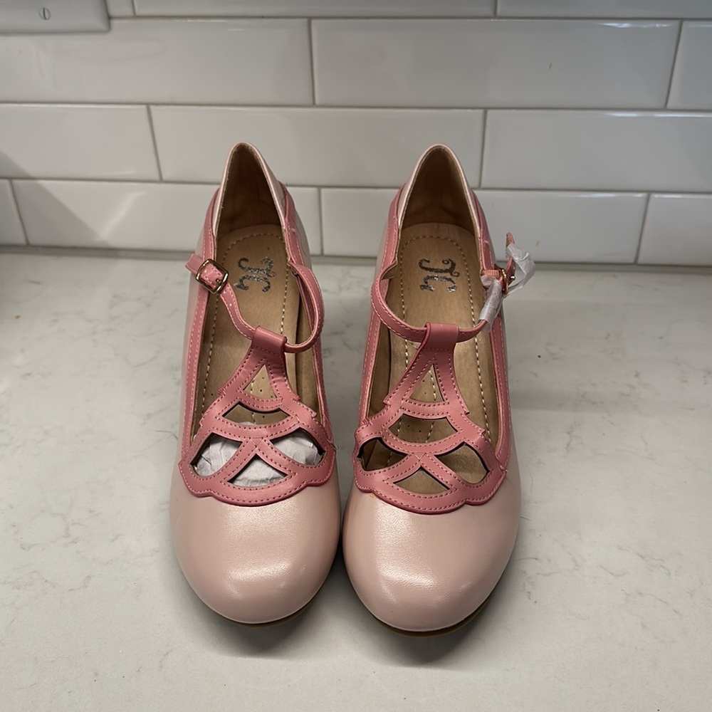 PINK PIN UP SHOES